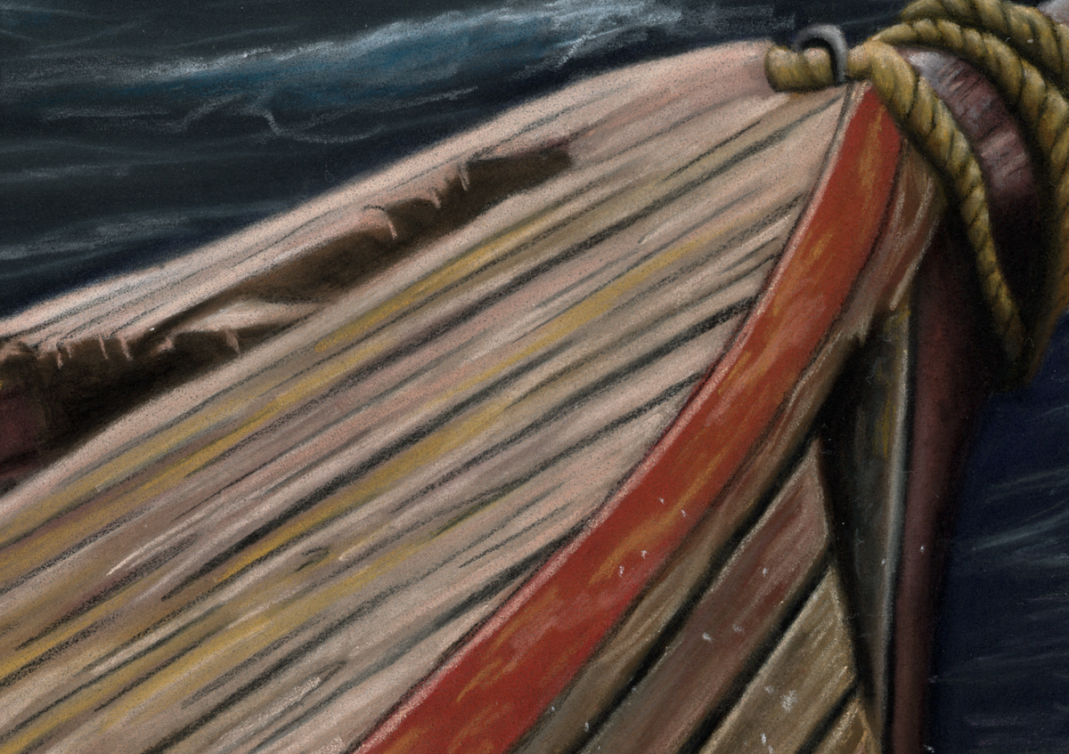 Stranded — Original Polar Bear Pastel Artwork