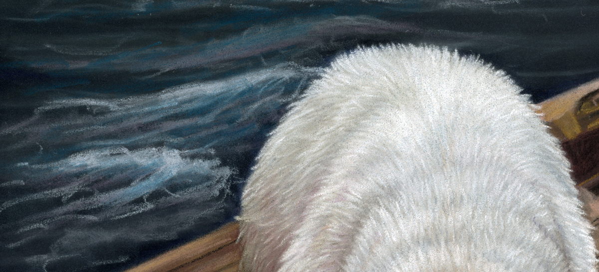 Stranded — Original Polar Bear Pastel Artwork