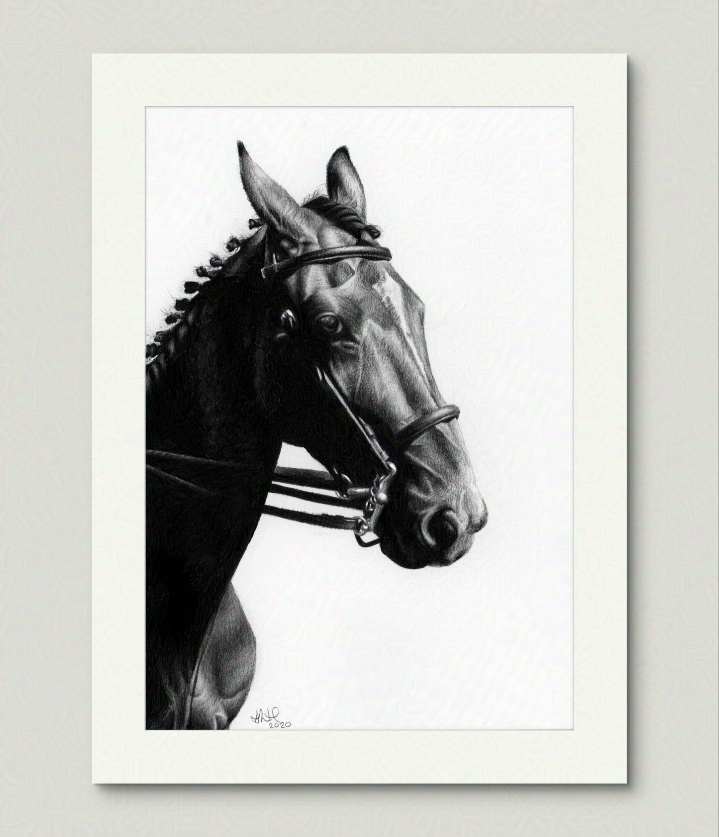Midnight Majesty | Original Horse Drawing
