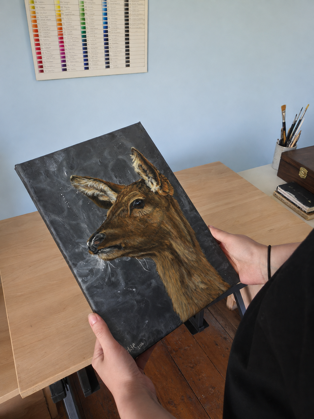 Frozen in Time | Original Deer Painting