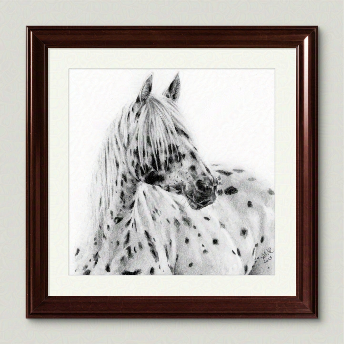 Dappled Grace | Original Horse Drawing