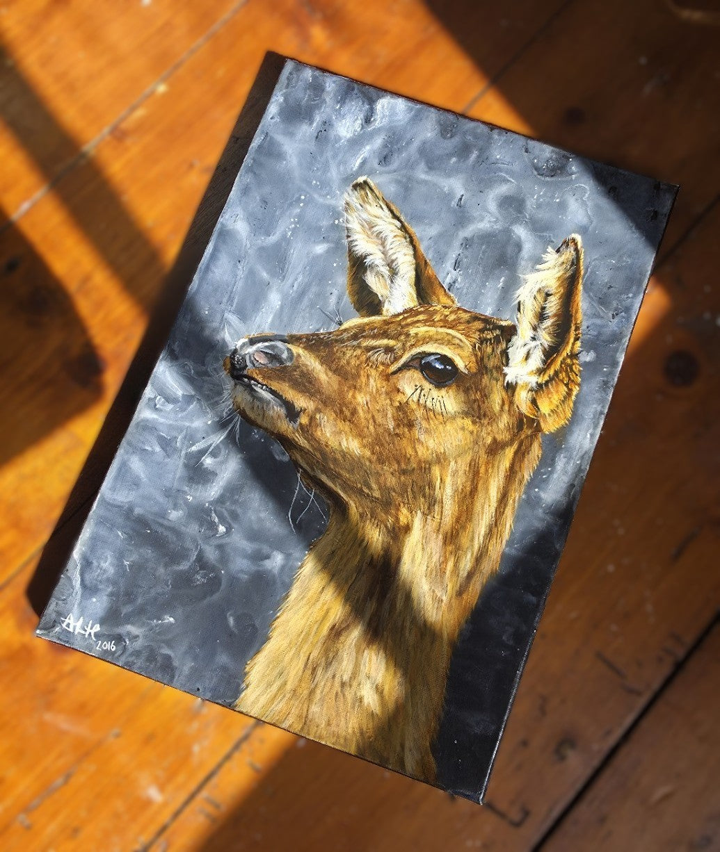 Frozen in Time | Original Deer Painting
