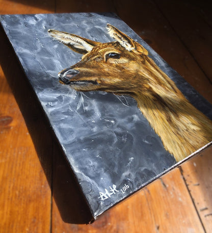 Frozen in Time | Original Deer Painting